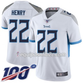 Camiseta Hombre NFL Tennessee Titans Derrick Henry 22 Nike Blanco 100th